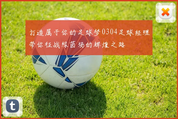 打造属于你的足球梦0304足球经理带你征战绿茵场的辉煌之路