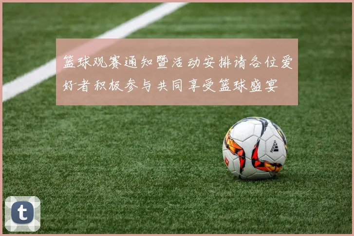 篮球观赛通知暨活动安排请各位爱好者积极参与共同享受篮球盛宴
